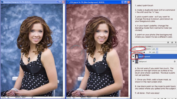 changing background of pictures