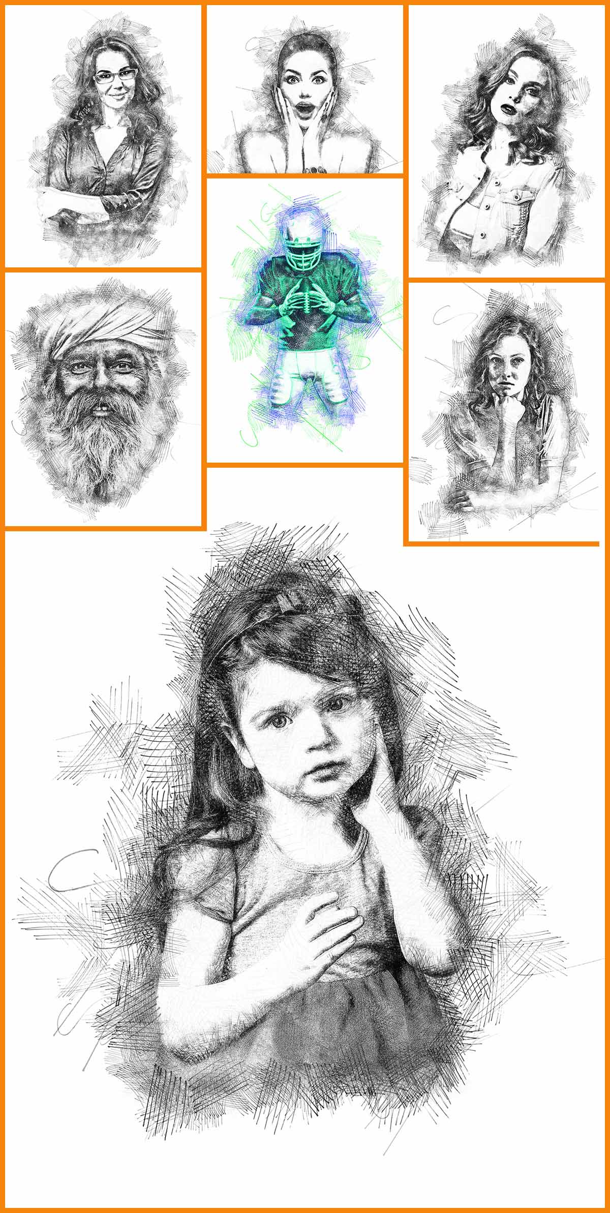 pen sketch photoshop effect Sketch MCPâ¢  Photoshop Felt  Photoshop Action  Pen