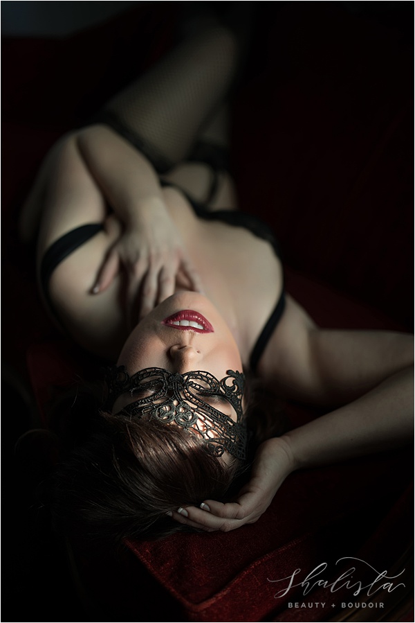 Shalista Photography Boudoir with mask