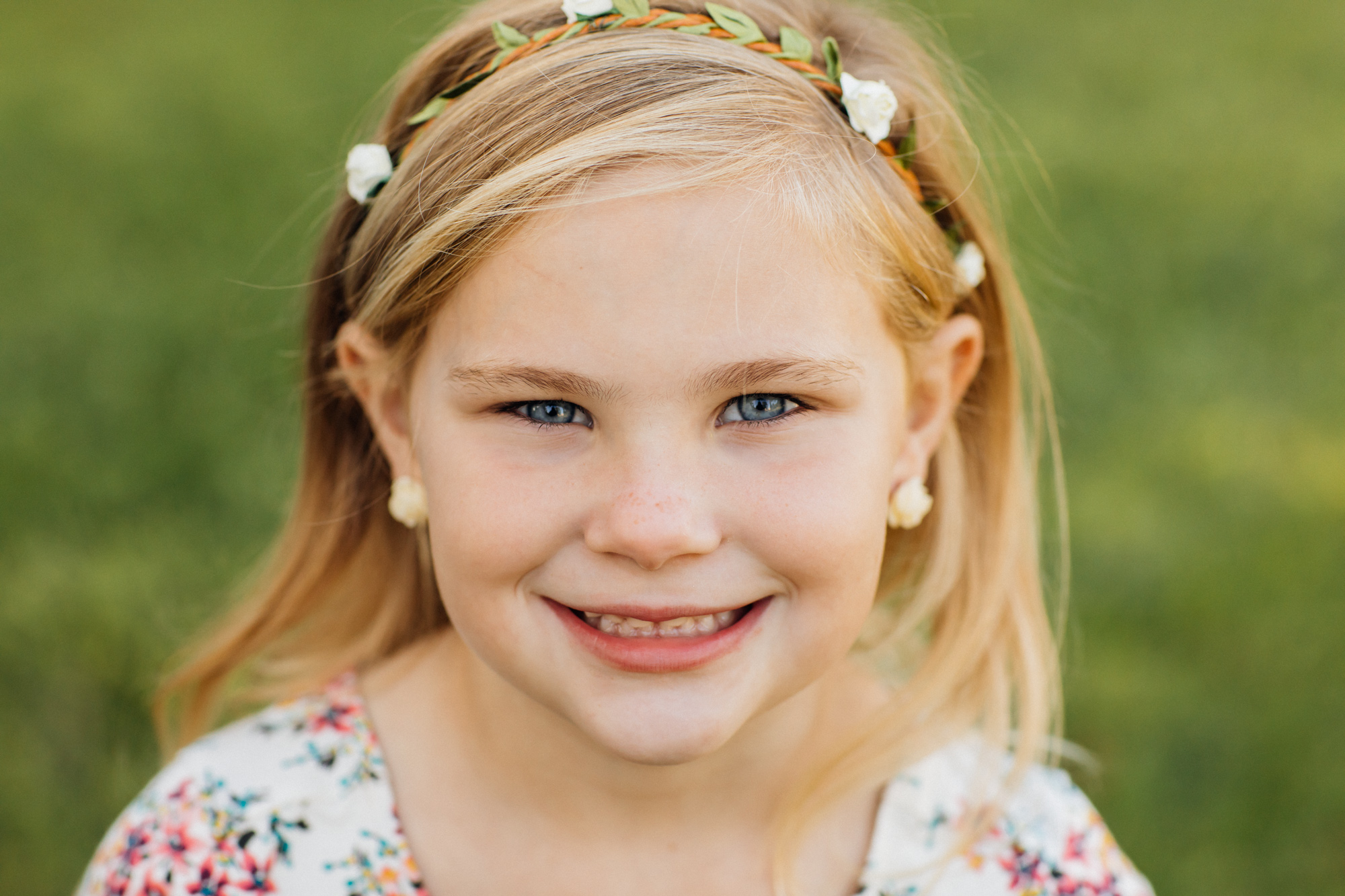 Girl looking at camera